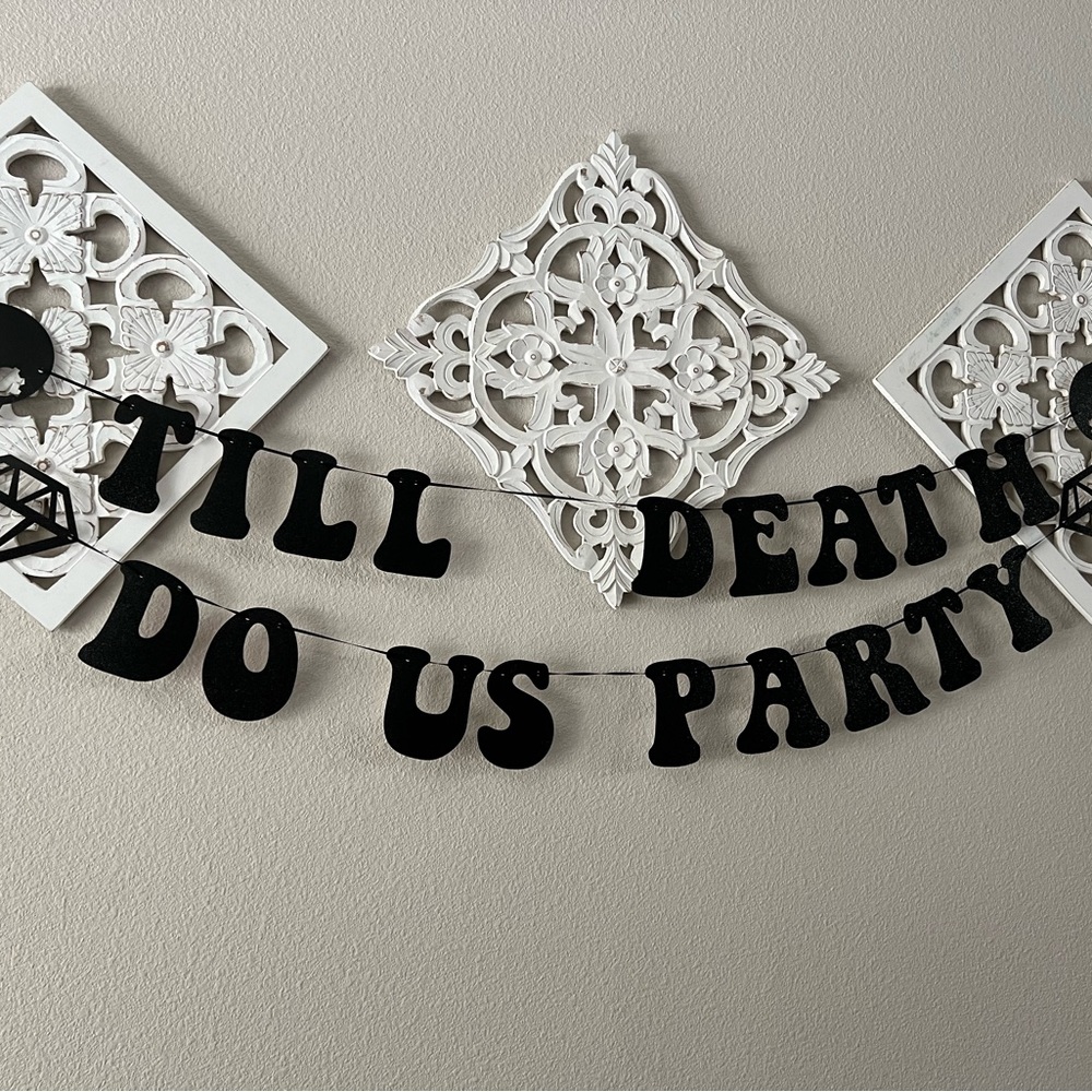 Black Till Death Do Us Party Decorations